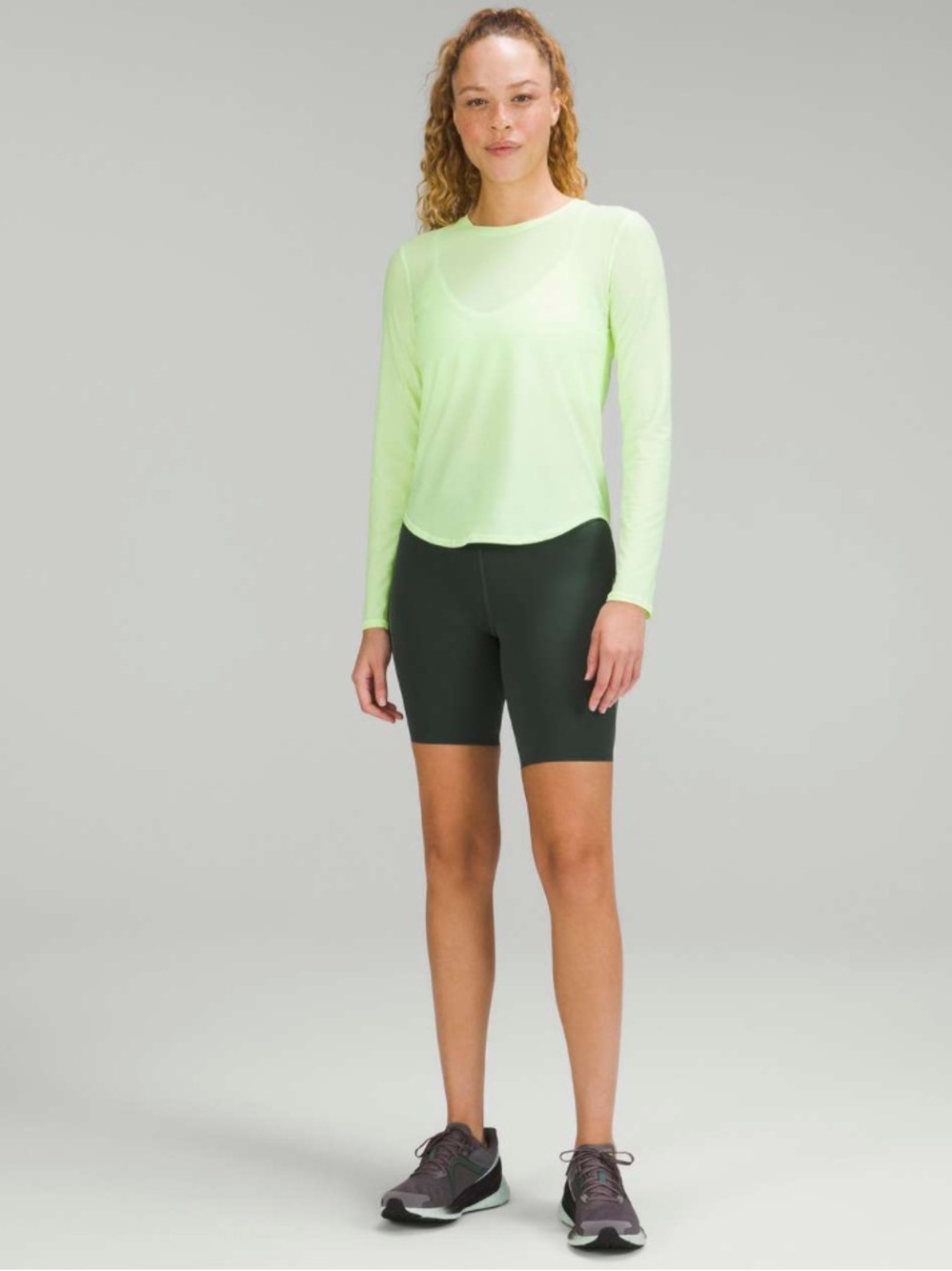Lululemon Base Pace High-Rise Reflective Short 8" Smoked Spruce Size 8 Medium